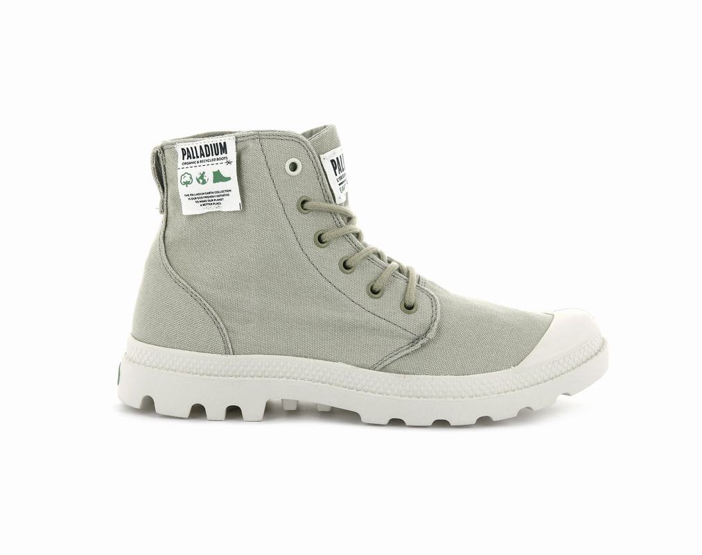 Botas Palladium Pampa Hi Organic Hombre - Verde Claro ||KTJZ-38925||